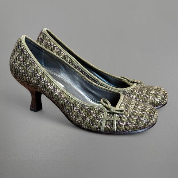 Y2k tweed quirky indie bow kitten heels - Steve Madden - Picture 1 of 4